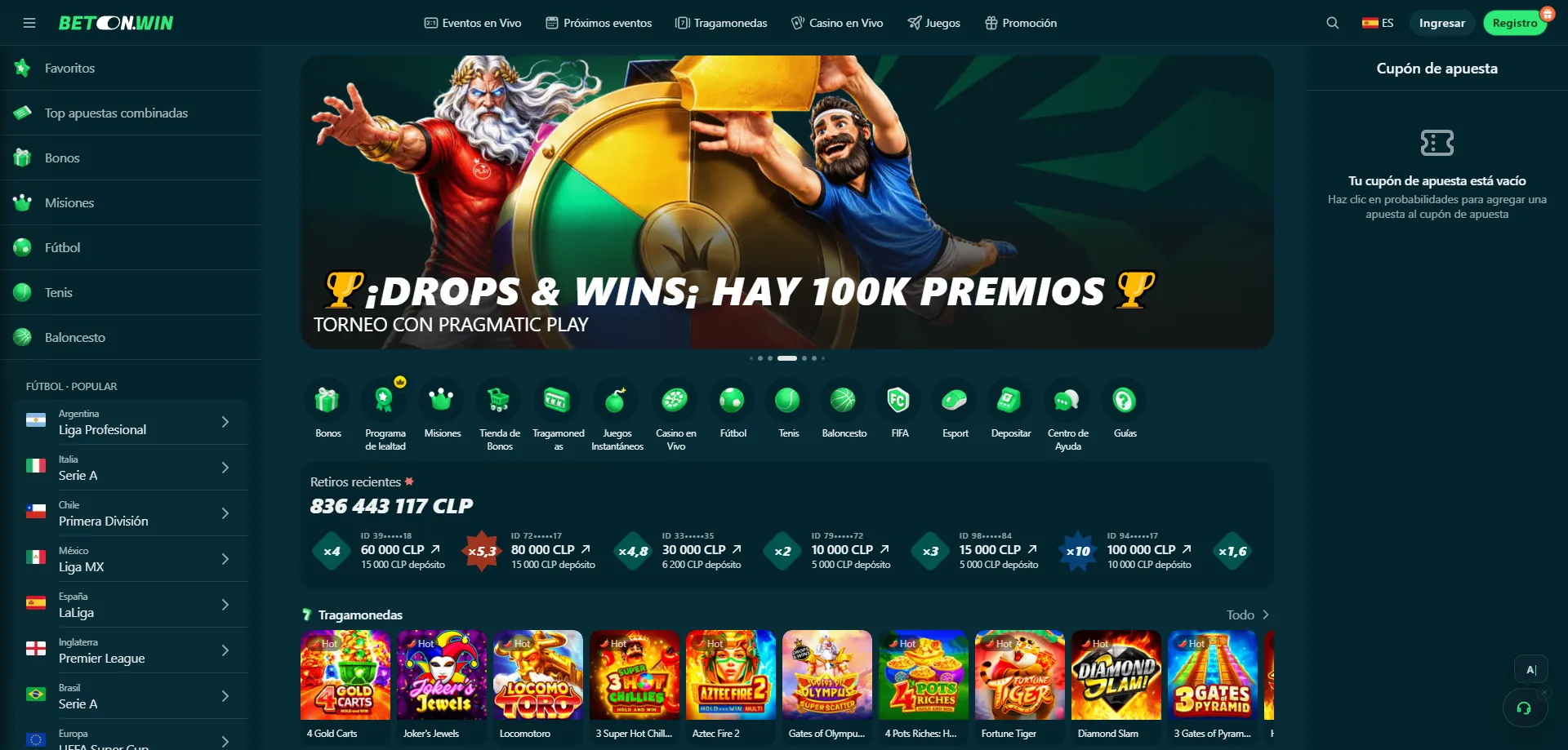 Casino en vivo BetonWin &mdash; ruleta y blackjack con crupiers reales