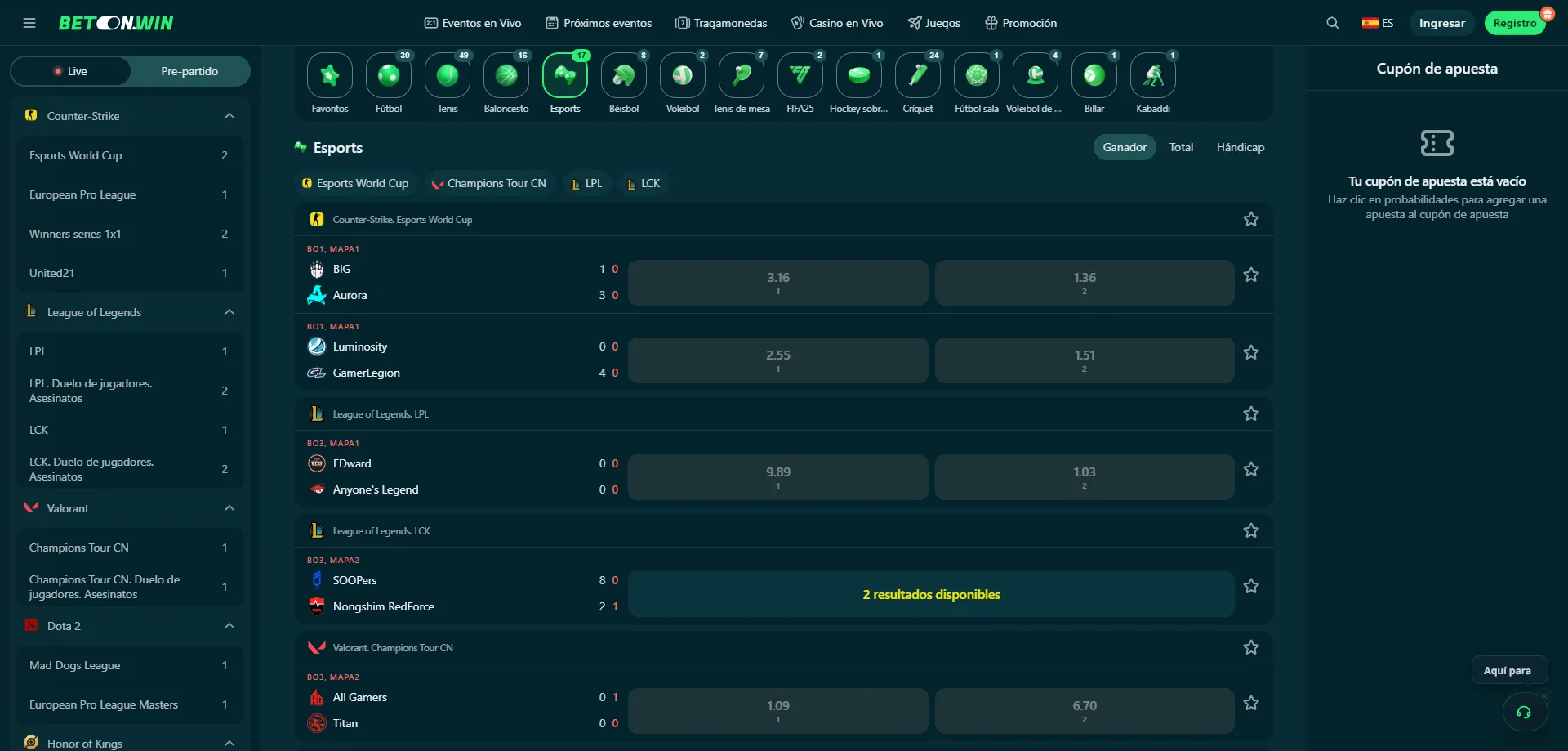 BetonWin Casino en m&oacute;vil &mdash; experiencia optimizada para iOS y Android