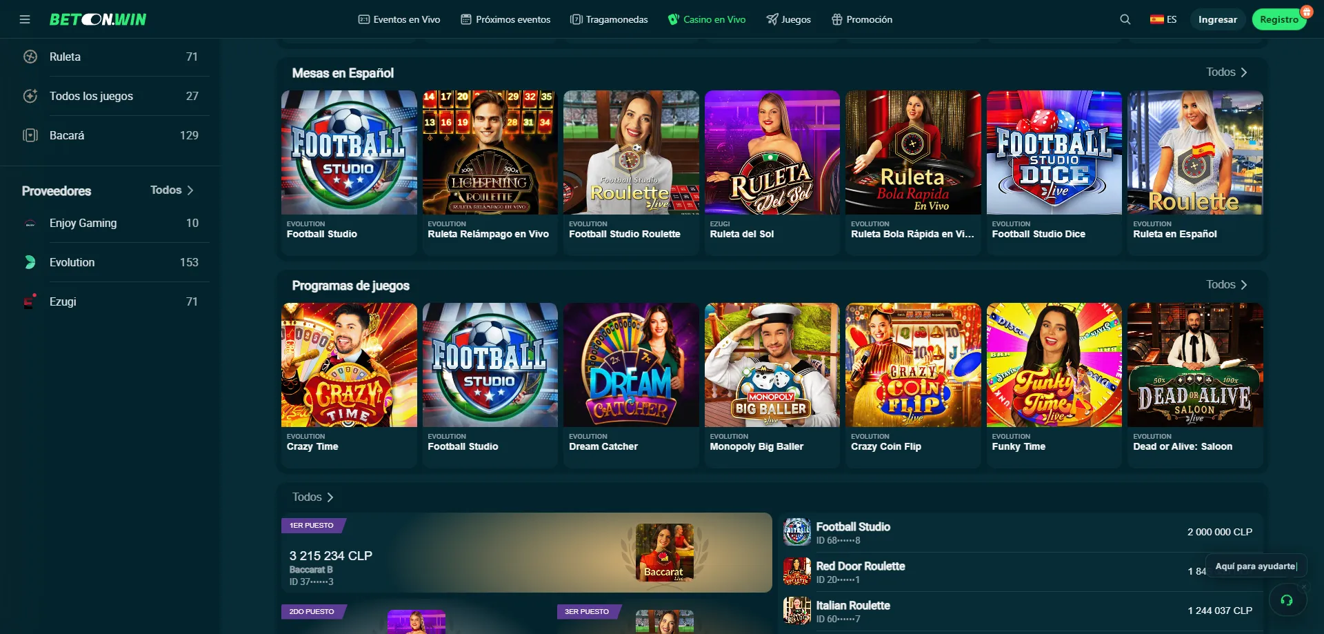 BetonWin Casino en móvil experiencia desde el navegador